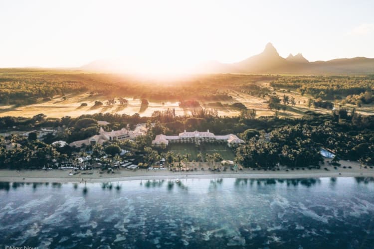 Aerial View from ocean